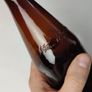 263 - Vintage Magners Embossed Letters Brown Glass Decorative Collectible Bottle Image 3