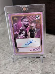 Topps UCC GOLD 2024/2025 Cody Gakpo Auto /25 Purple Liverpool FC