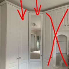 Fitted corner wardrobe