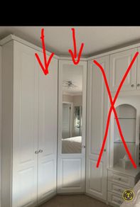 Fitted corner wardrobe