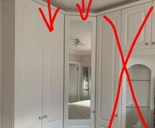 Fitted corner wardrobe