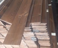 Thermowood planks