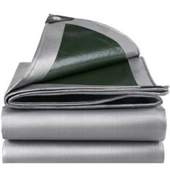 Thick 180 Resistant Outdoor Waterproof Tarpaulin 2m x 3m, Frost-Resistant, UV Protection PE Plastic Tarp for Garden, Gazebo, Camping, Furniture, Shed 2mx3m
