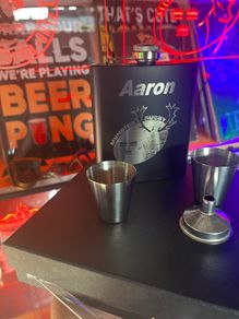 Munster whiskey hip flask gift sets