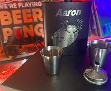 Munster whiskey hip flask gift sets