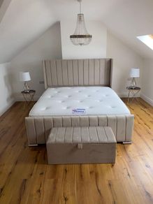 Single/Double/King Size Bed Frame With Mattress