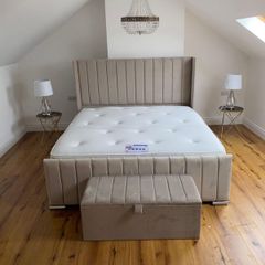 Single/Double/King Size Bed Frame With Mattress