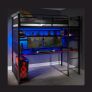 Single (3') Loft Bed with Desk by X Rocker Image 2