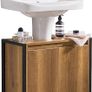 Under Sink Cabinet Bathroom Vanity Unit Bathroom Storage Cabinet with 2 Doors, Suitable for Pedestal Sinks Image 2