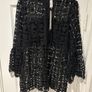 Black Lace Top Long Sleeve BNWT Image 2