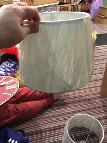 pair of lamp shades