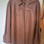 Mango Brown Leather Shirt size M Image 4