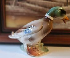 Vintage Ceramic Mallard Duck Figurine