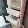 Brand new white bookcase unit with two drawers H 171 cmxD30 cmxW 36 cm Image 2