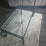 Coffee table - glass top with iron base Image 2