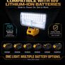 MAX LED Work Light For Dewalt 18V Battery Portable Flood Light 5400LM Cordless Job Site Lamp Outdoor Emergency Fishing To Image 6
