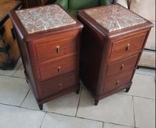 Pair bedside lockers