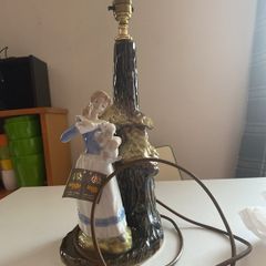 Lamp - Tengra, made in Spain. Girl feeding puppy.