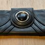 Vintage Mimco Womens Black and Silver Leather Wallet Image 2