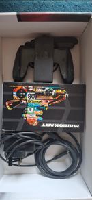 Nintendo switch in box with acceseries and game