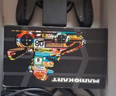 Nintendo switch in box with acceseries and game