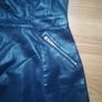 Vero Moda faux leather dress in navy colour Image 2