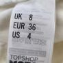 TOPSHOP Moto DAISY White Denim Hotpants Sz 8UK Image 3