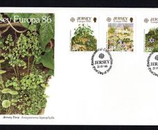 1986 Jersey Europa Stamps Nature Conservation Commemorative Stamps First Day Cover (FDC)