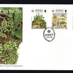 1986 Jersey Europa Stamps Nature Conservation Commemorative Stamps First Day Cover (FDC)