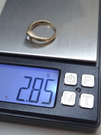 Vintage 9ct Gold Solitaire Ring Fully Hallmarked Dublin Size 51.5