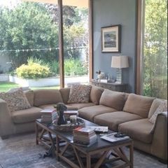 Furniture - Wetherley's Sandy/Beige 2 Piece L sofa