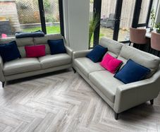 Italian leather 3 Seater Couch