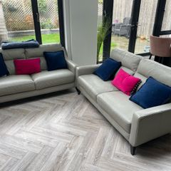 Italian leather 3 Seater Couch