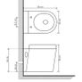 Wall Hung Toilet Ceramic White Image 6