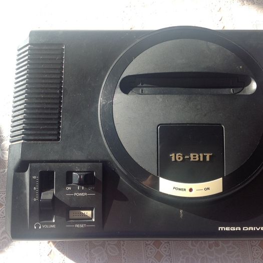 SEGA Mega Drive 16 bit with games.