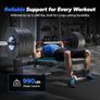 Weight Bench, 990 LBS/450KG Foldable Weight Benches for Home Gym, Adjustable Weight Bench with 72 Training Angles, Incline Bench Press for Full Body Image 6