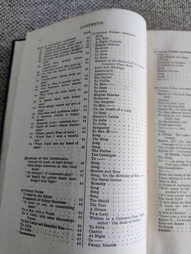 The Poetic Works of Thomas Moore 1895 hardback with a split on the inside cover see photos FREE STANDARD POSTAGE INCLUDED