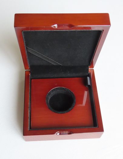 Quality Irish Bank Wood Coin Case + Outer Box - Central Bank of Ireland