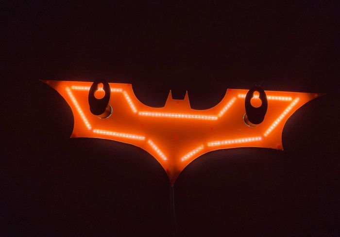 Batman backlit emblem