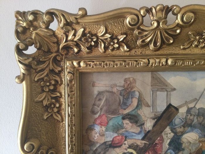 Art - Vintage Pen and Watercolour Wash.( Reduced)