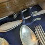 Vintage cutlery set in wooden box Image 8