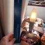 2 small coppery gold table lamp bases Image 5