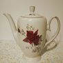 Vintage Chocolate Porcelain Red Rose Design. Image 2