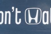 Don't Hate Honda Decal windscreen 50cm x 6.5cm