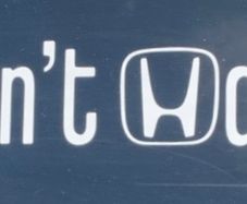 Don't Hate Honda Decal windscreen 50cm x 6.5cm