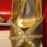 gold special occasion shoes Image 2