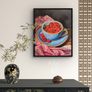 Raspberry Delight - oil painting | Framed Image 6