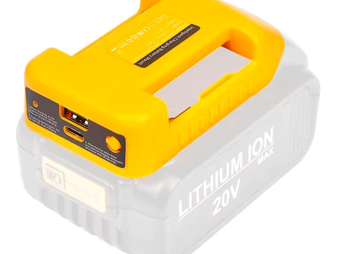 Usb Adaptor DeWalt 18v 1 usb port 1 type c port cable 3 extra