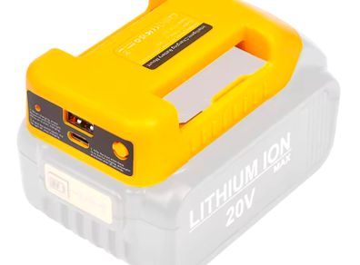Usb Adaptor DeWalt 18v 1 usb port 1 type c port cable 3 extra