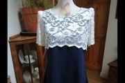 Zack navy and white dress,  New with tags,